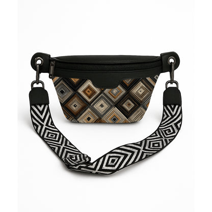 Printed Lana  Pique Waist Bag