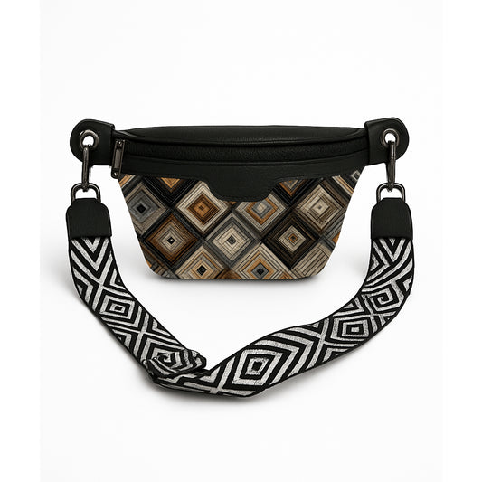 Printed Lana  Pique Waist Bag