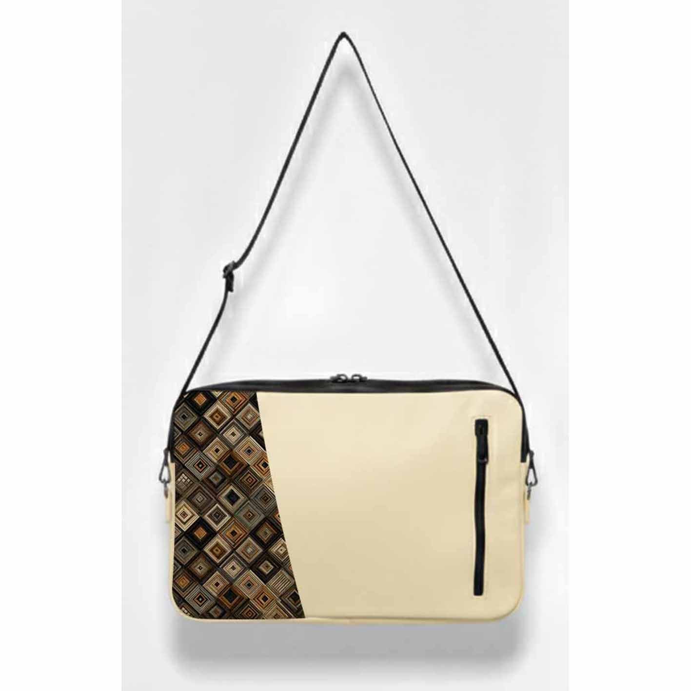 Beige Pique Edge Laptop Sleeve