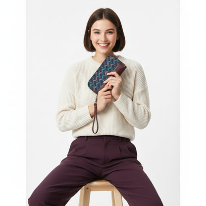 Burgundy Joyful Reto Wallet