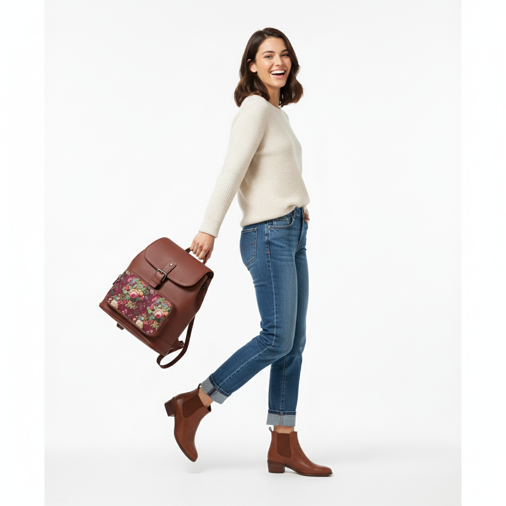 Burgundy Rich Nancy Backpack