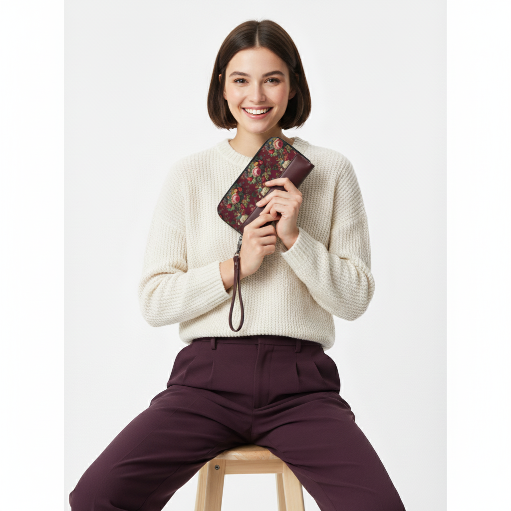 Burgundy Joyful Rich Wallet