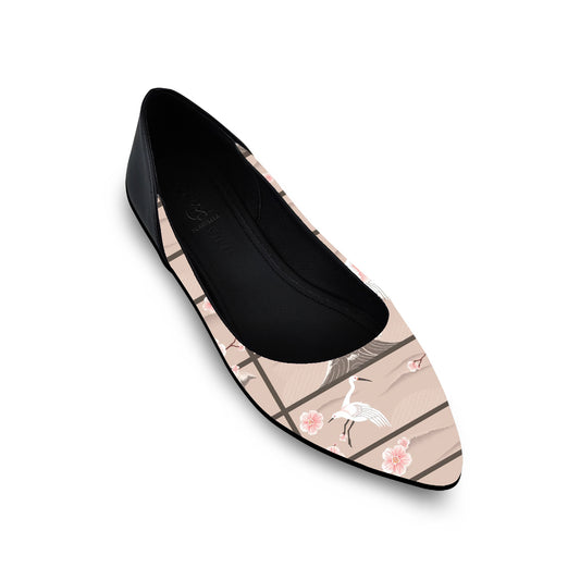 Black AYANA Riva Flat Shoes