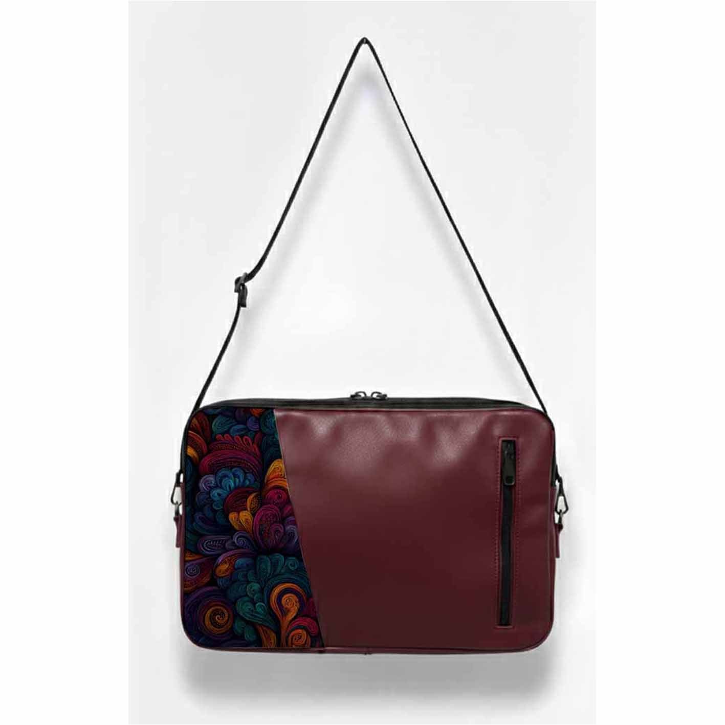 Burgundy Savanna Edge Laptop Sleeve