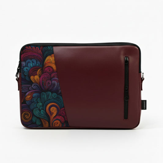 Burgundy Savanna Edge Laptop Sleeve
