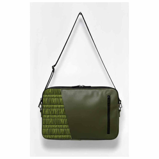 Olive Smocking Edge Laptop Sleeve