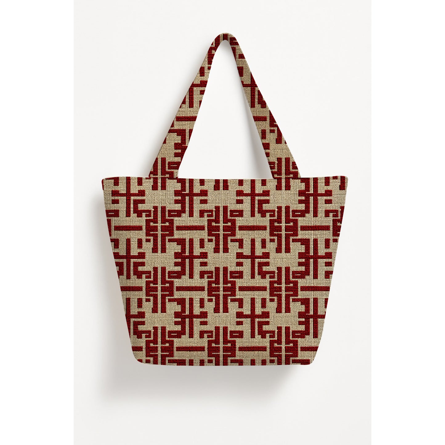 Printed Solace Basket Tote Bag