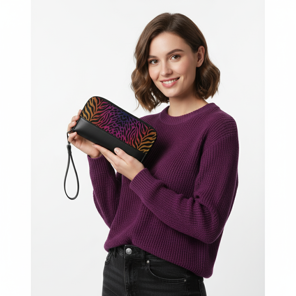 Black Joyful TIGER Wallet