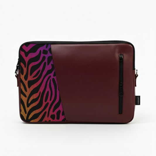 Burgundy TIGER Edge Laptop Sleeve