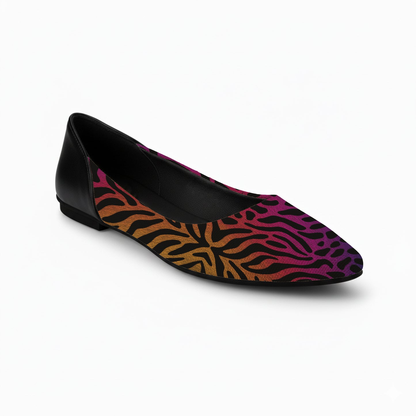 Black AYANA TIGER Flat Shoes
