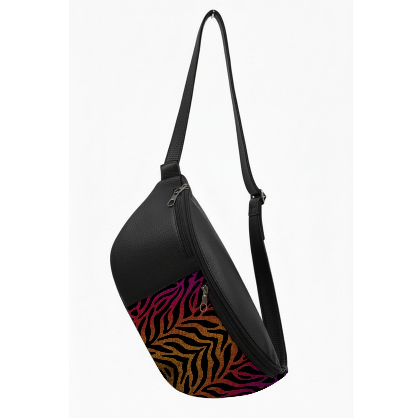 Black TIGER Rush Chest Crossbody Bag