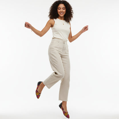 Black AYANA Tamu Flat Shoes