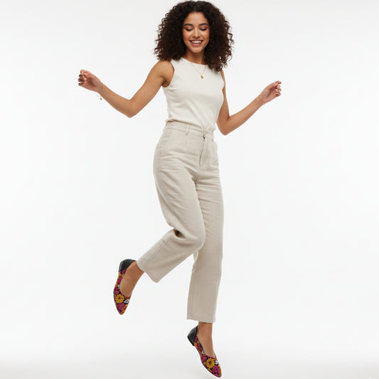 Black AYANA Tamu Flat Shoes