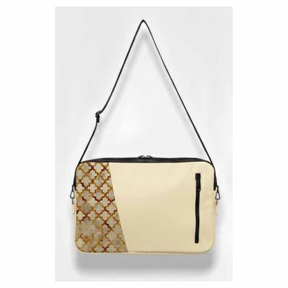 Beige Tessera Edge Laptop Sleeve