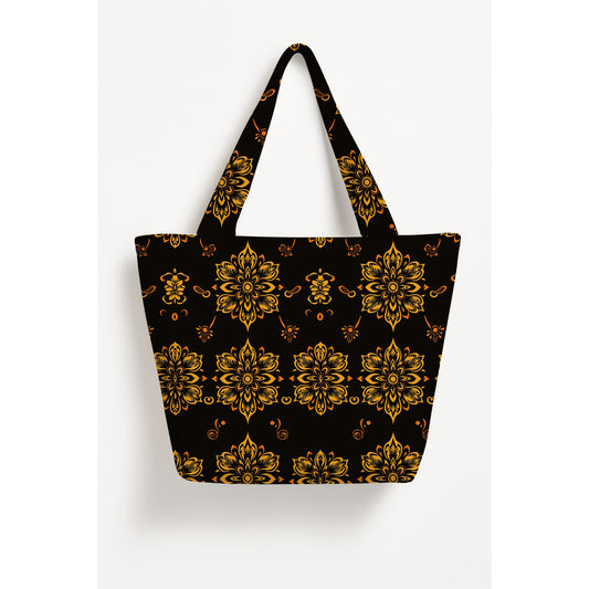 Printed Vani Basket Tote Bag