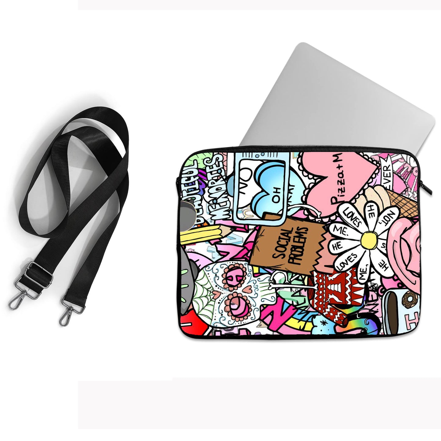 Printed Verta laptop sleeve