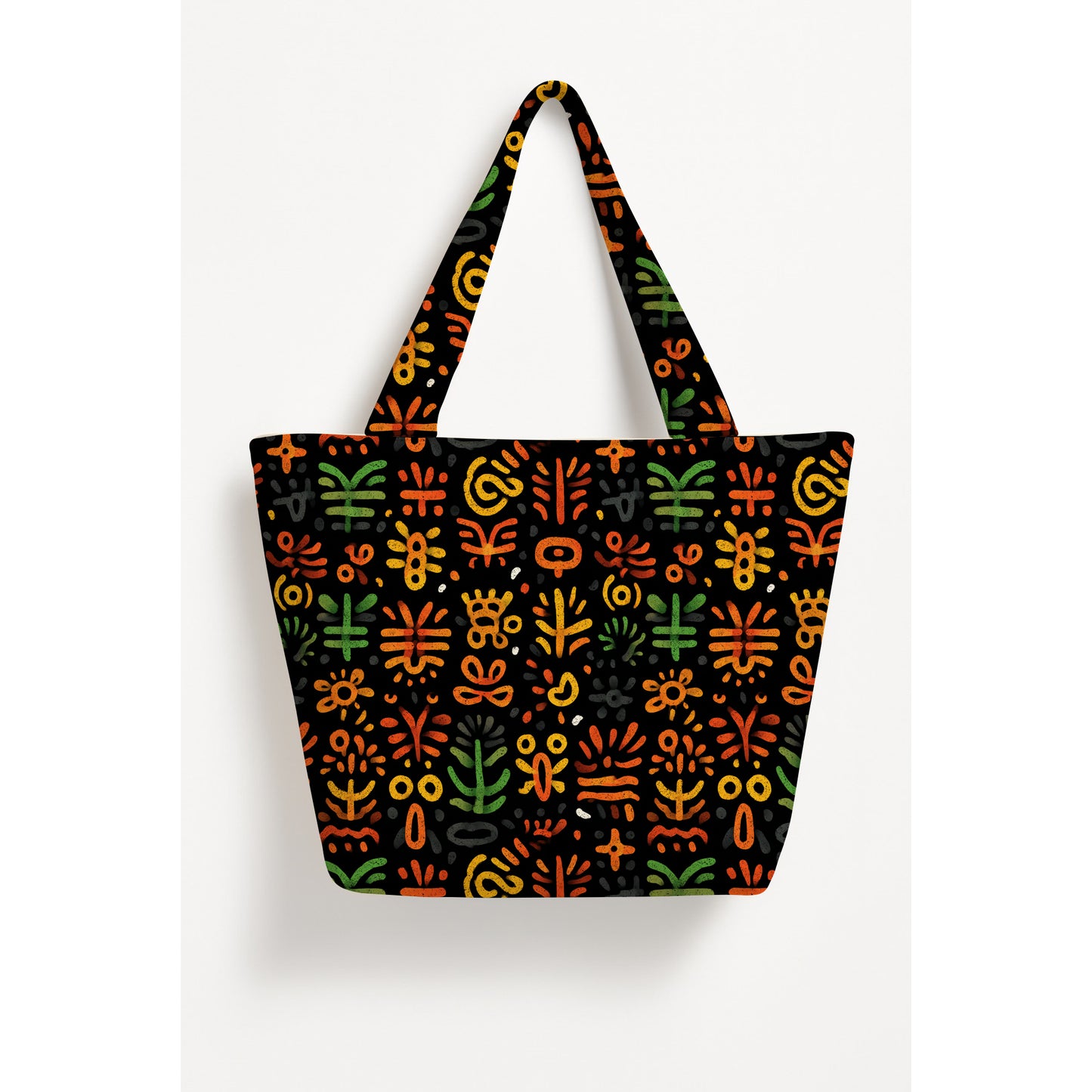 Printed Vesper Basket Tote Bag