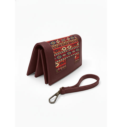 Burgundy Sarrah Clutch – Multiple Designs