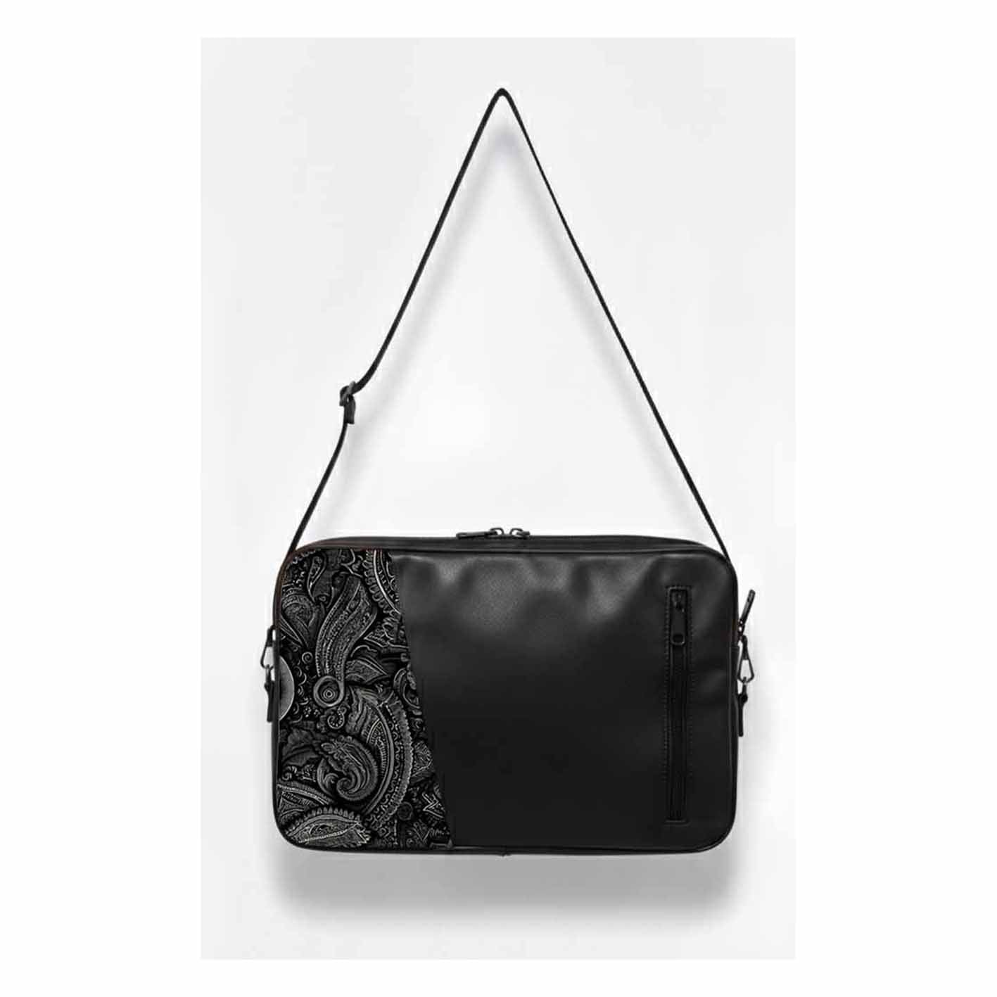 Black Whimsy Edge Laptop Sleeve