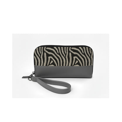 Grey Joyful ZEBRA Wallet