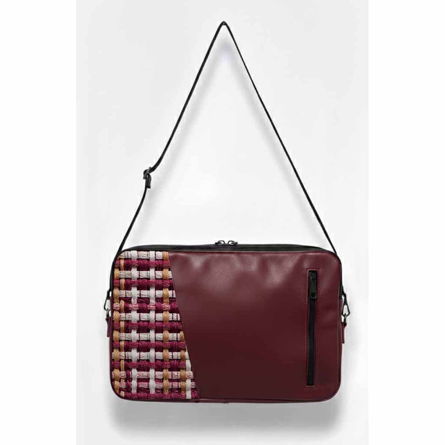 Burgundy Zen Edge Laptop Sleeve
