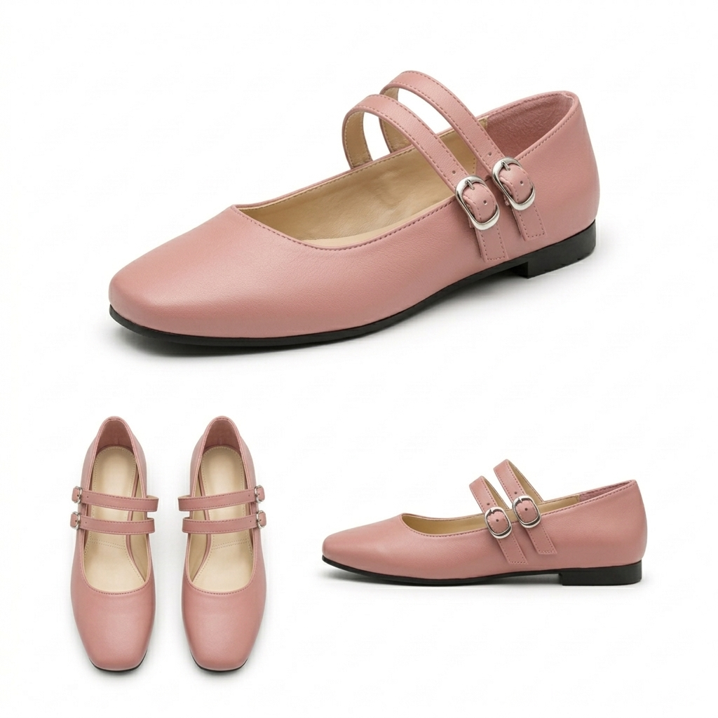 Chiara – Square Toe Flat