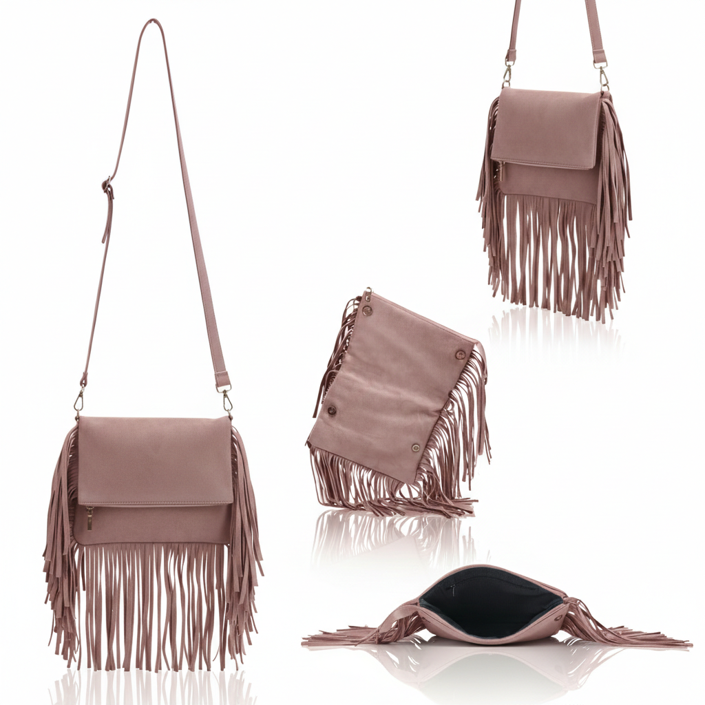 Juno Fringe Crossbody Bag | Scarpella