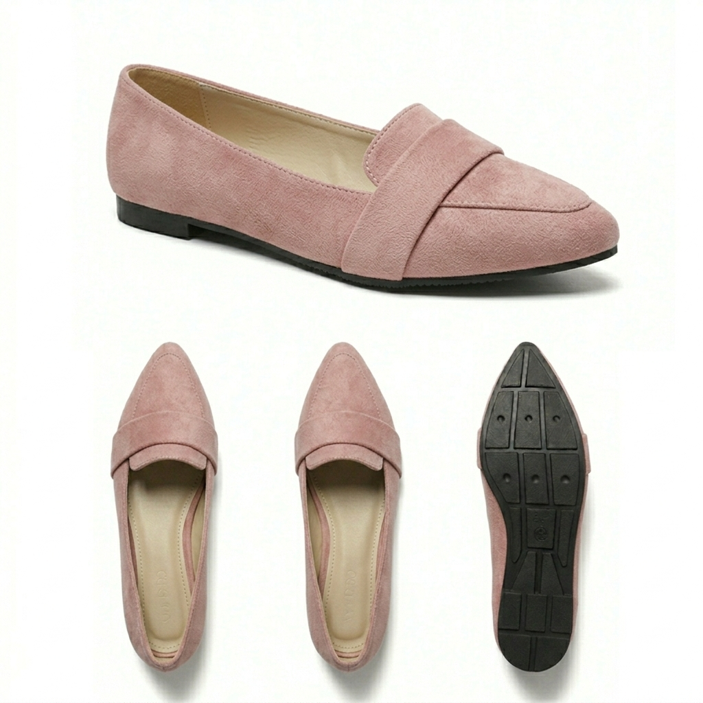 Vogue Suede Everyday Flat Shoes | Scarpella