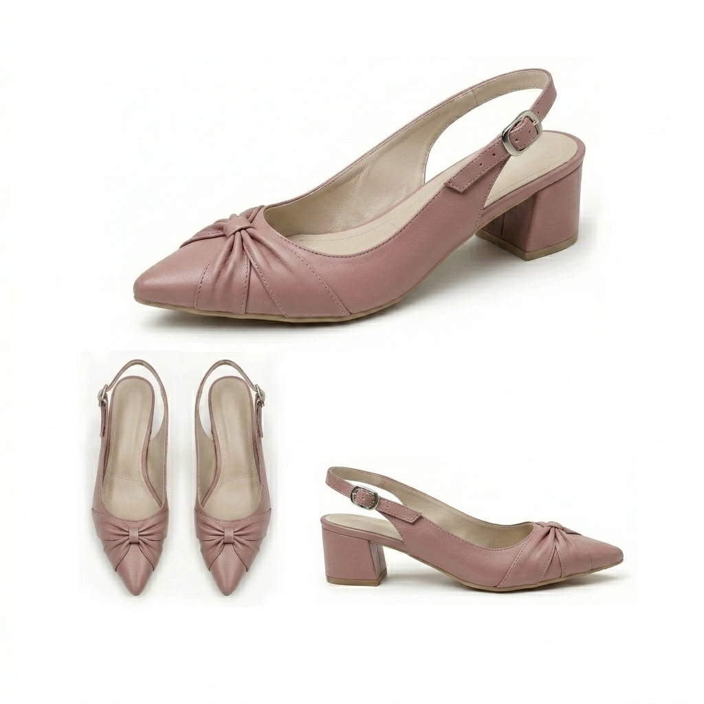 Vera – Knot Slingback Heel