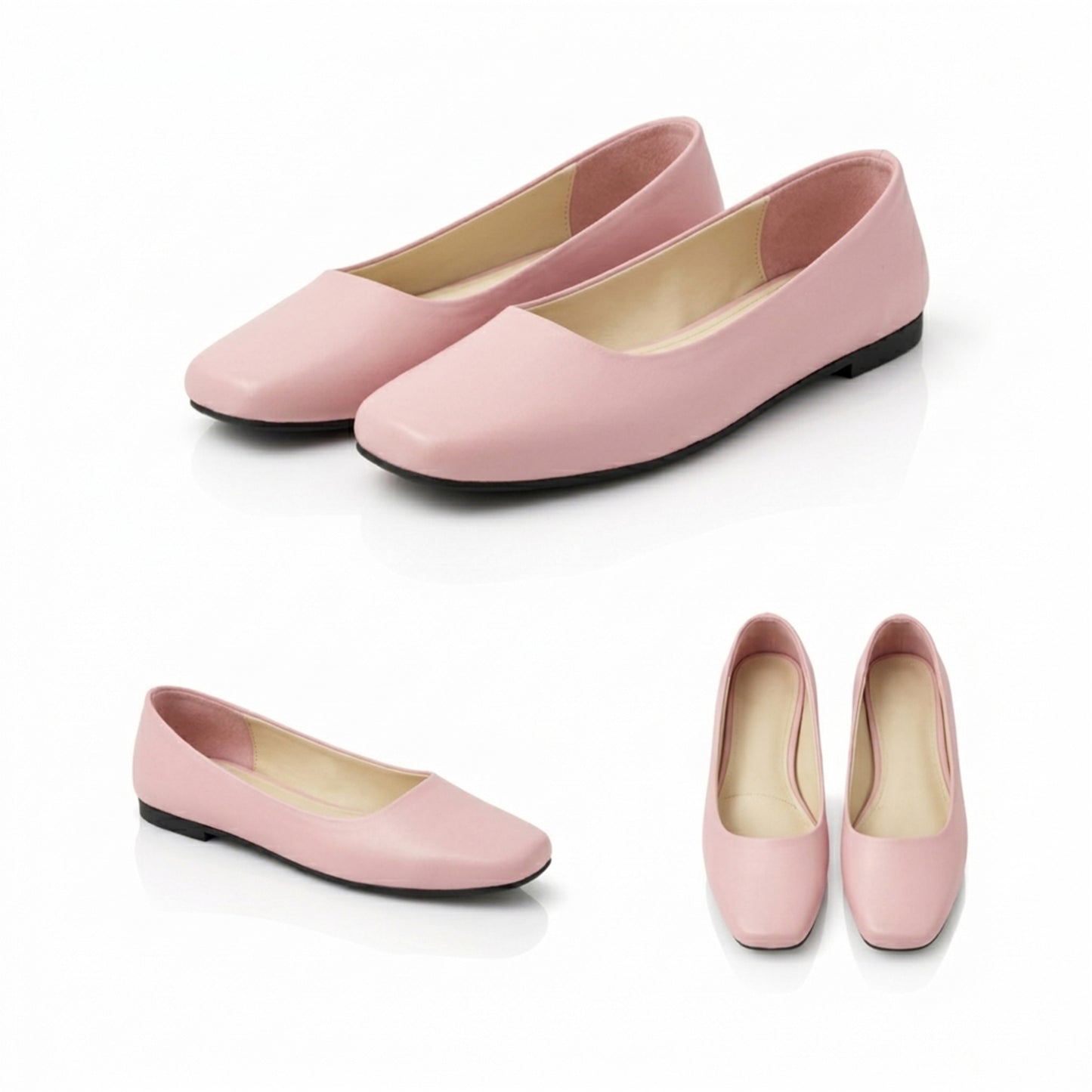 Lora – Square Toe Flat