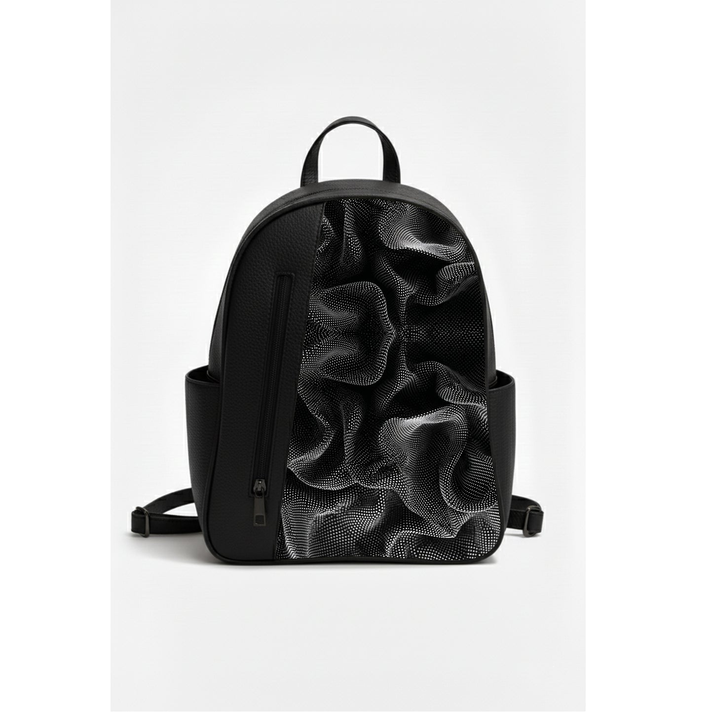 Black VOLT abstract fabric Backpack