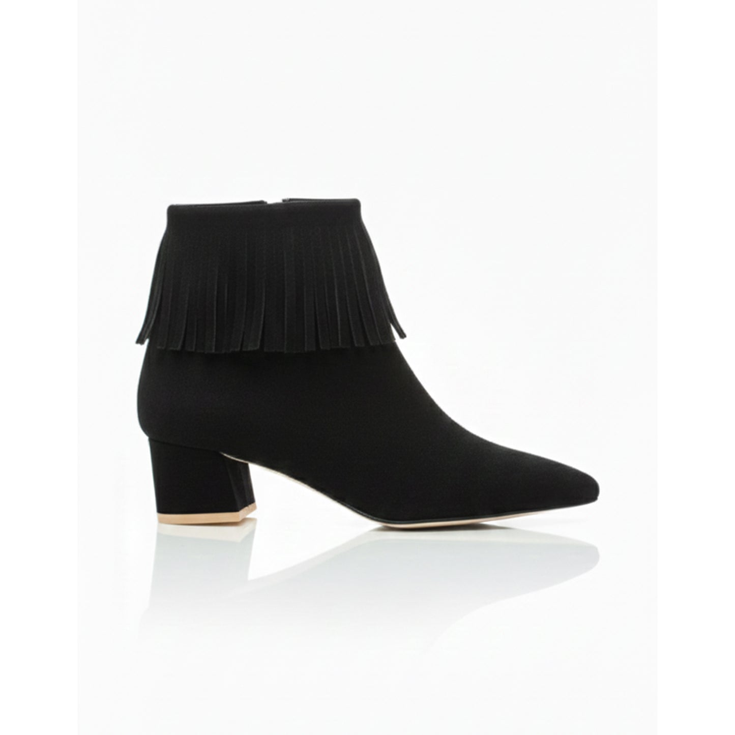 Willow – Suede Fringe Ankle Boot