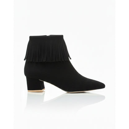 Willow – Suede Fringe Ankle Boot