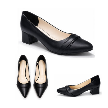 Zoya Low Block-Heel Shoes | Scarpella