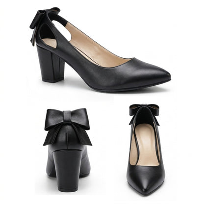Anaya – Bow Mid Heel
