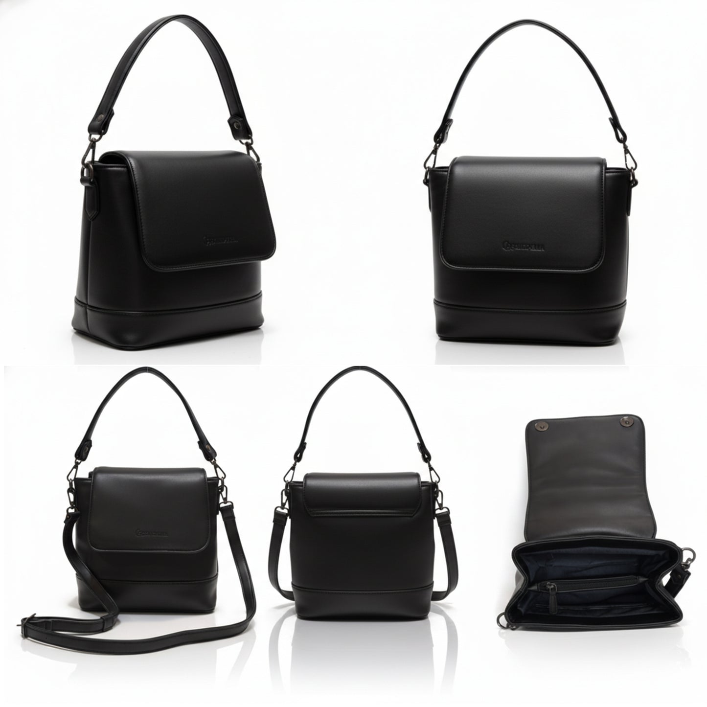 ELARA Structured Bucket Crossbody & Handbag | Scarpella
