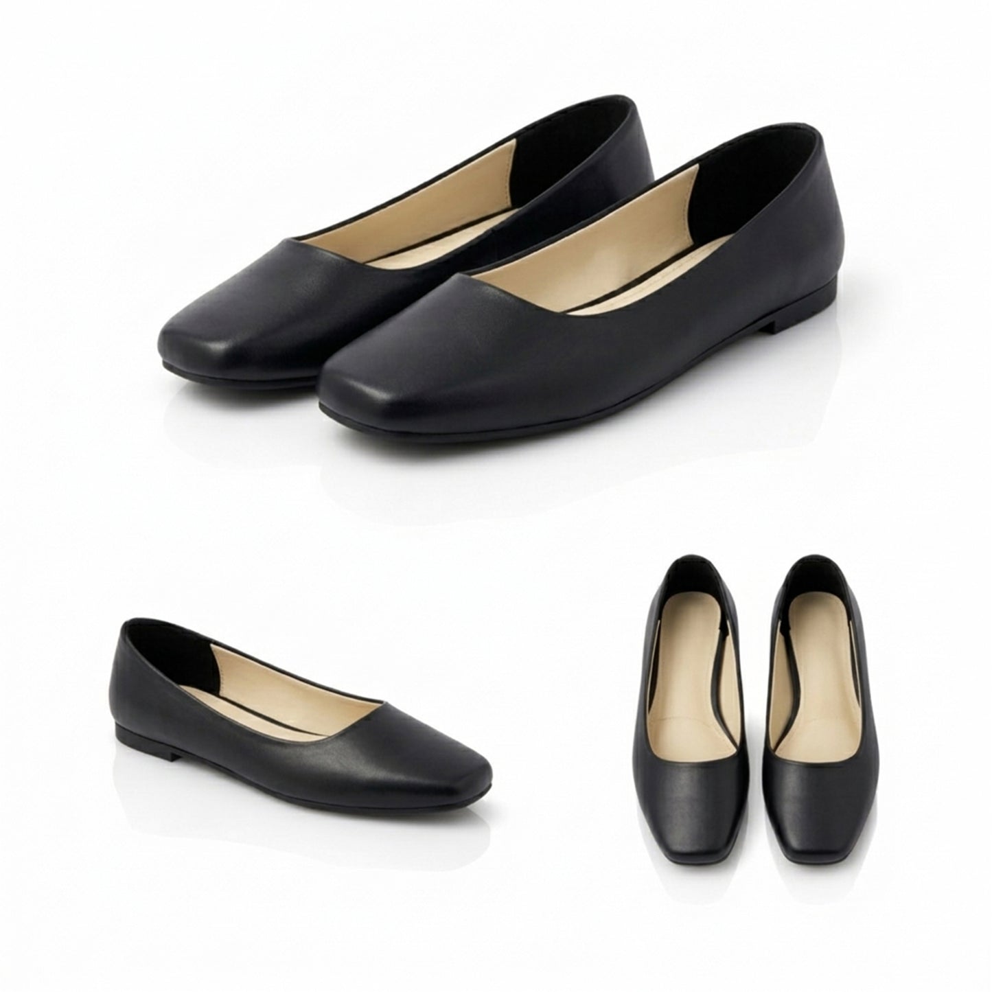 Lora – Square Toe Flat