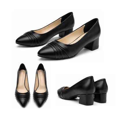 Kavya – Pleated Low Heel
