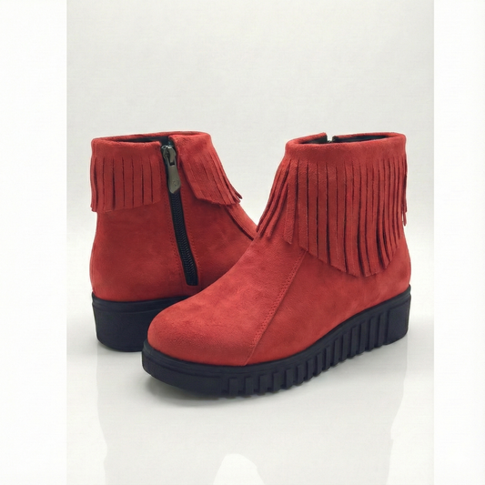 Fringe Vibe Ankle  Boot