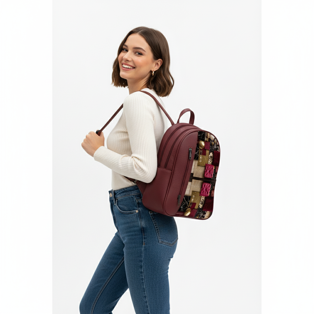 Burgundy VOLT doma Backpack