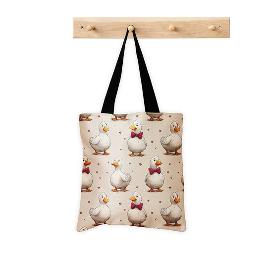 Printed Duck Tote Bag