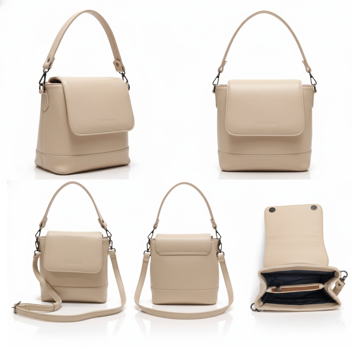 ELARA Structured Bucket Crossbody & Handbag | Scarpella