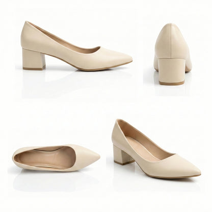 Lucy Block Mid-Heel Shoes | Scarpella
