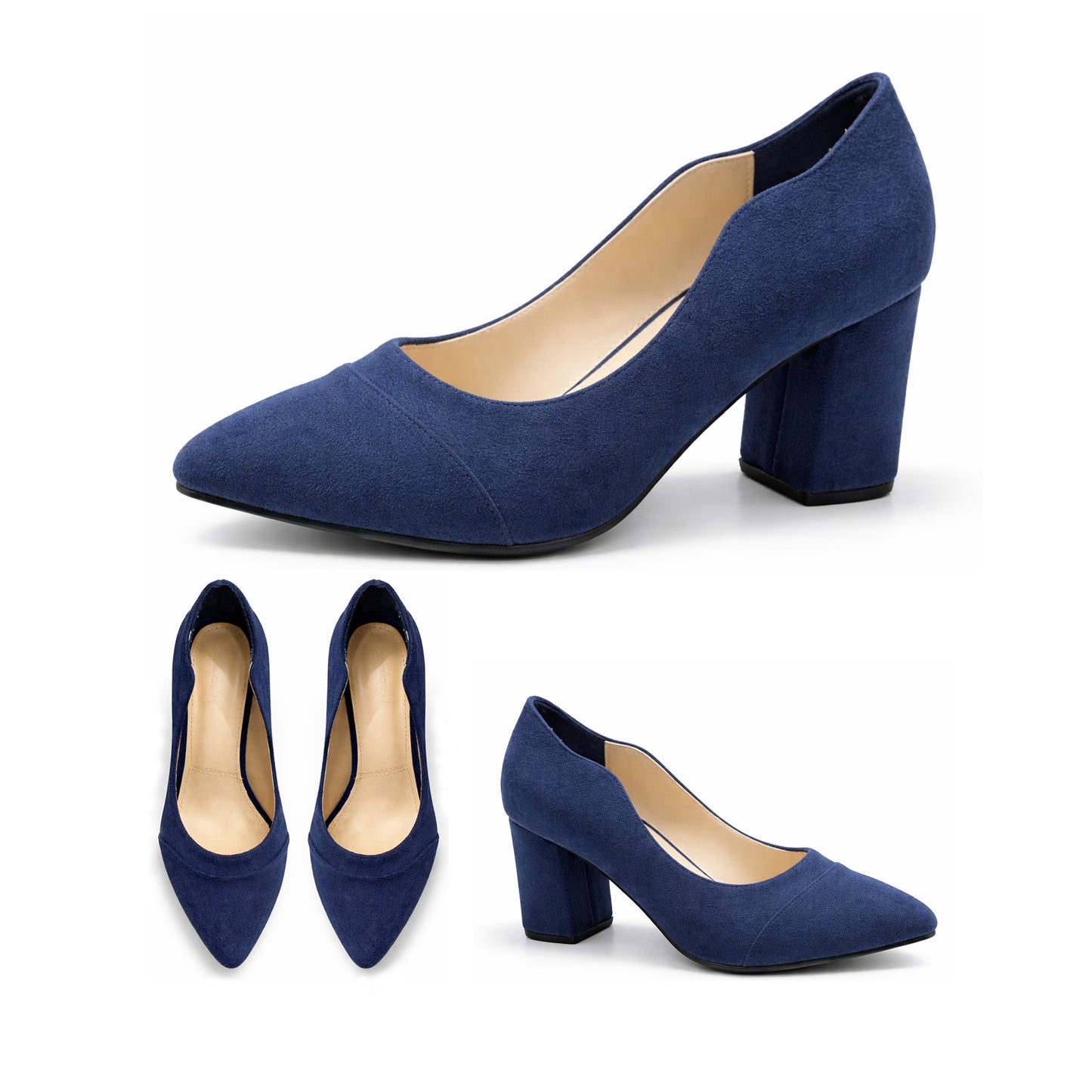Anaya – Suede Wavy Heel