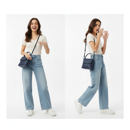 D Blue ELARA Crossbody & Handbag