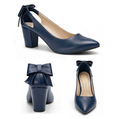 Anaya – Bow Mid Heel