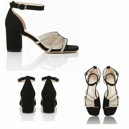 Lumi Strap Block Heel | Scarpella