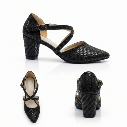 Shine Soirée Mid-Heel Shoes | Scarpella