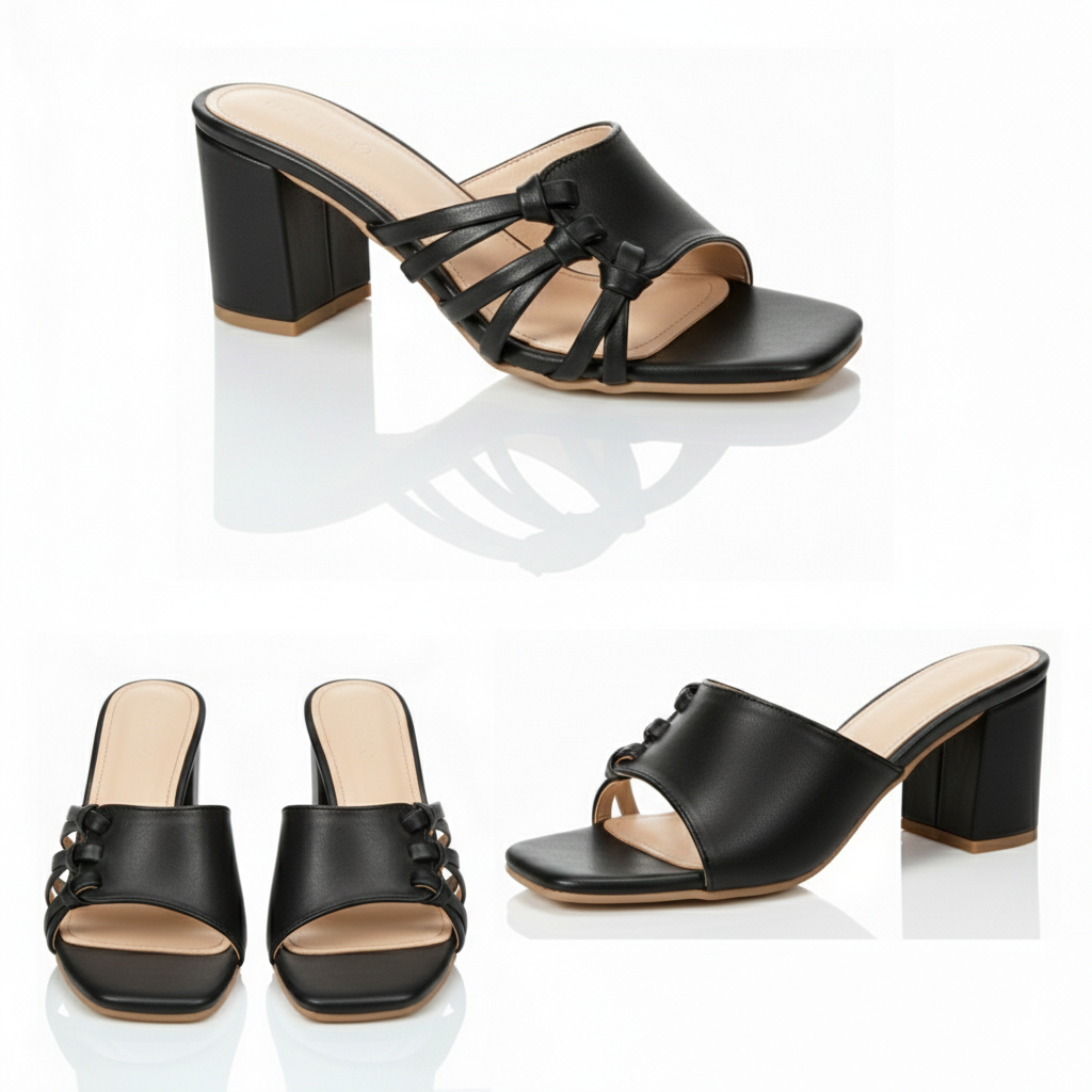 Soft Knot Block Heel | Scarpella