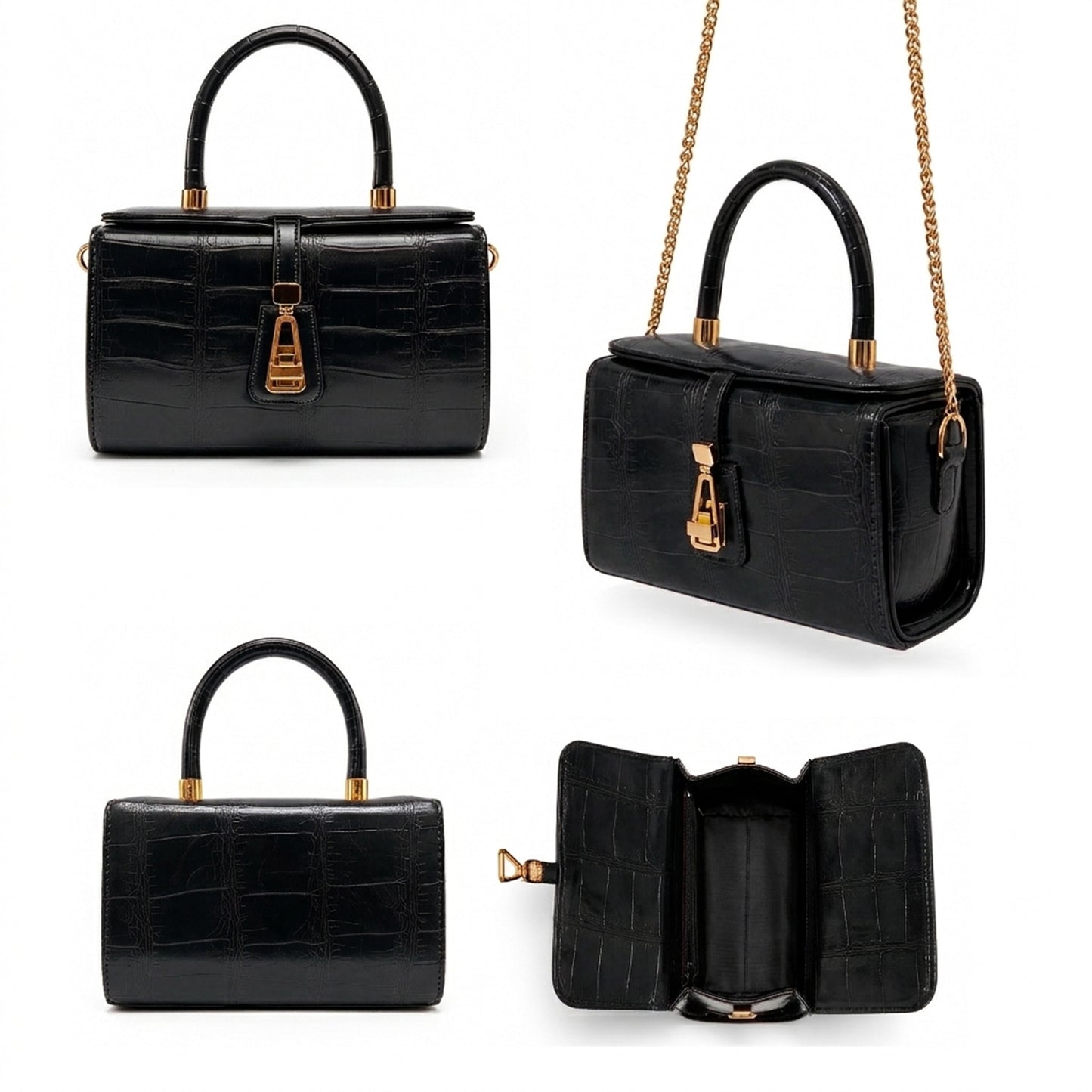 Savelle – Croc Top Handle Bag
